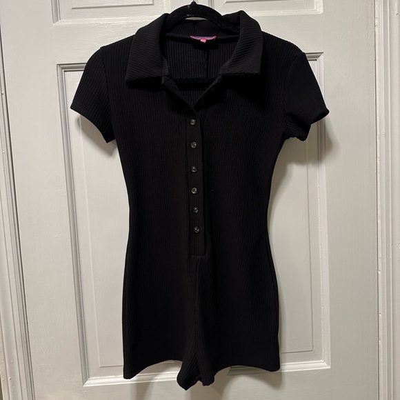 Edikted Lucia Ribbed‎ Romper - Picture 3 of 6